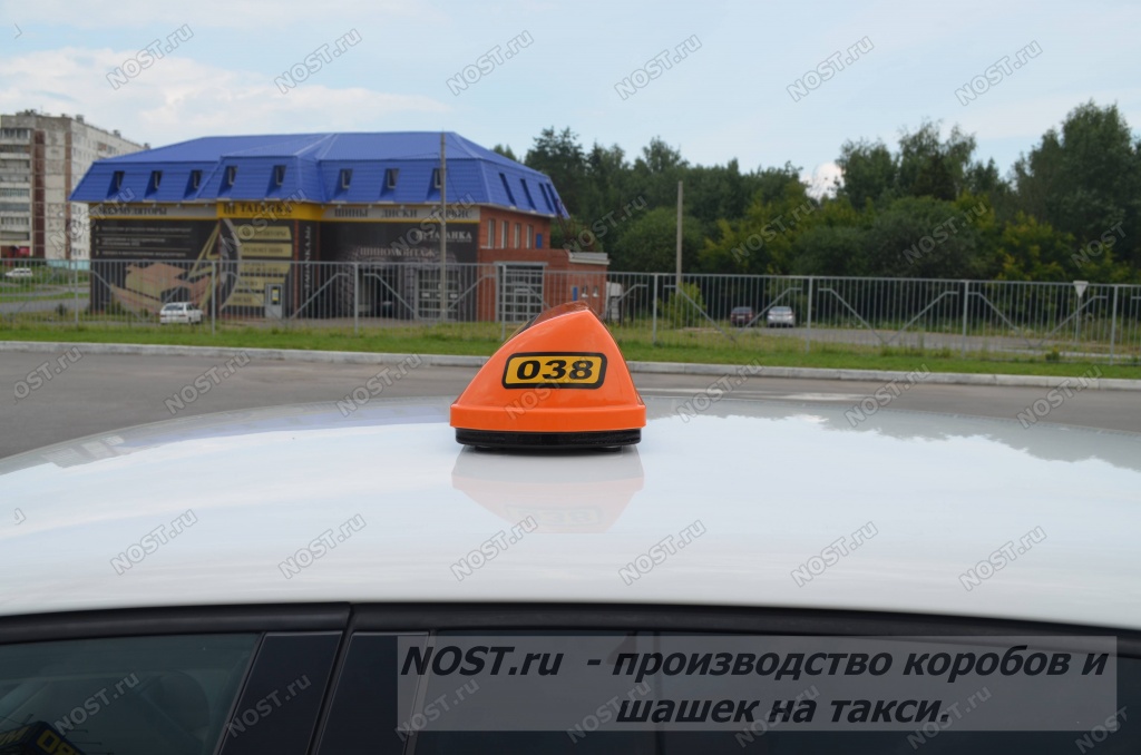 Шашка на такси с окантовкой